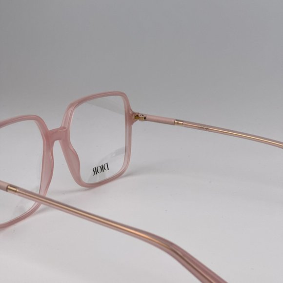 Dior MINI CD O S2I 4000 BRAND NEW Eyeglasses Pink Nude Women Square - Picture 10 of 16